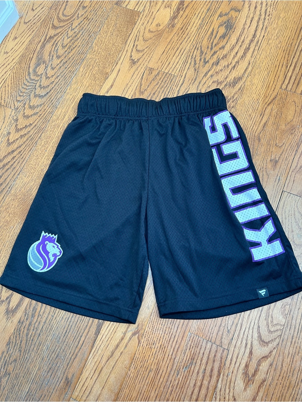 Fanatics Black Sacramento Kings Athletic Shorts with Purple and White Accents